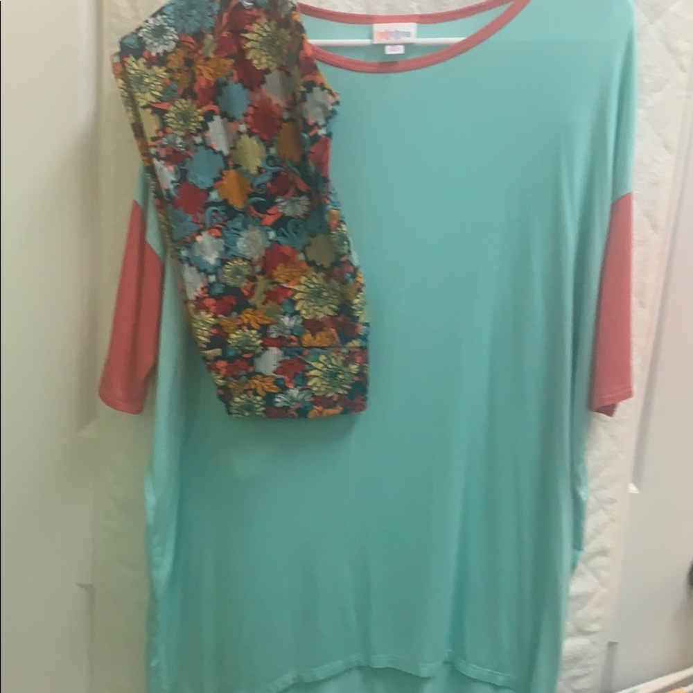 Lularoe top and leggings